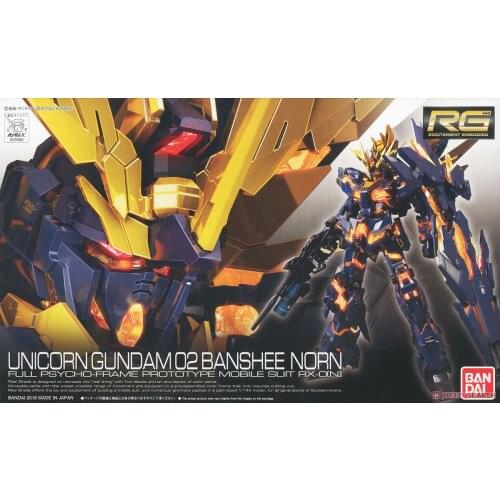 Bandai Gundam RG 1/144 Model RX-0[N] UNICORN GUNDAM 02 BANSHEE NORN Freedom Unchained Mobile Suit Kids Toys