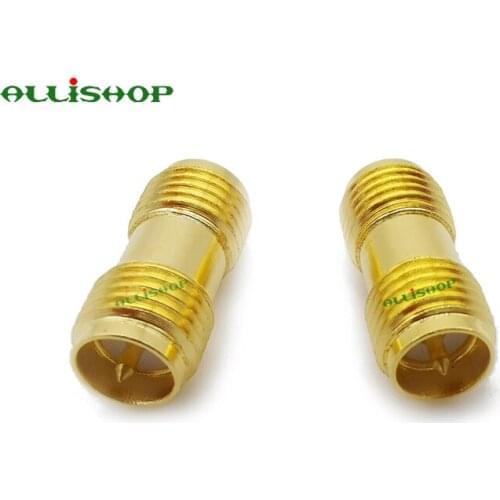 1Pcs RP SMA Female to RP SMA Female RF Coax Adapter Convertor Goldplated Connector SMA Jack to Jack Plug RF Adapter