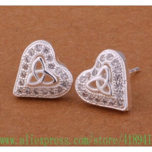 Wholesale silver plated earrings , Free shipping silver plated fashion jewelry , /cbmaksta dsuamkba E376