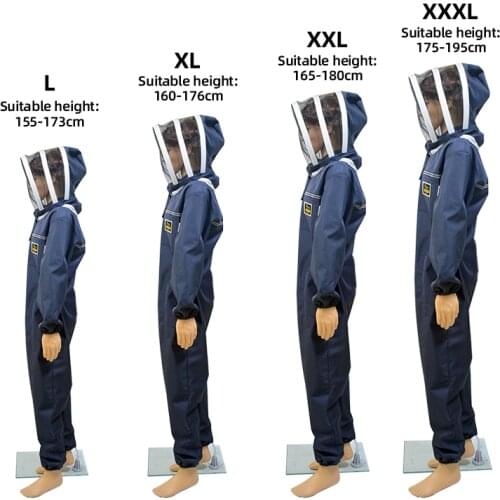 Professional Bee Suit Beekeeping Suit Beekeeping Protective Cotton Suit with Fencing Style Veil for Beekeeping Farm Worker
