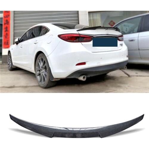 Trunk Spoiler Carbon Fiber Blade For Mazda 6 2014 - 2018 Style Car Refit Accessories Rear Wing