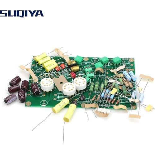 SUQIYA-EAR834 HIFI RIAA MM (Moving Magnet) Phono Amplifier 12AX7 Tube Stereo PCB diy kit Preamplifier PCB Circuit Board
