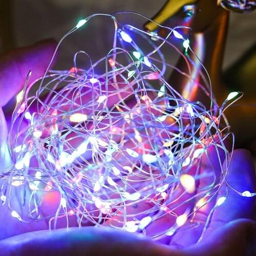 USB LED Star Light String 2M-20M Copper Silver Wire Garland Light Waterproof Fairy Light Christmas Wedding Party Gift Decoration