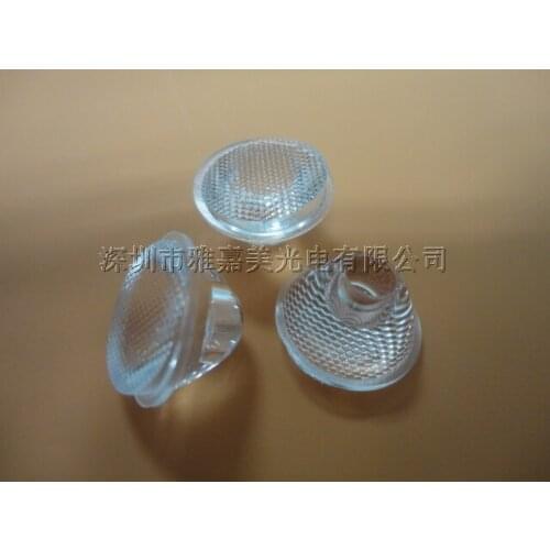 High quality Led lens 20mm 45 deg Bead surface Polarized lens, without holder, high power lens