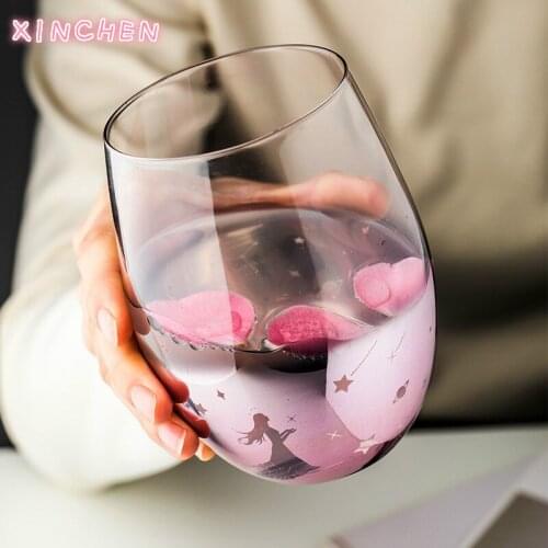 XINCHEN Starry Sky Colored Eggshell Cups Water Cups Glass Female Household Teacup Personality Coffee Cup Send Relatives Gifts