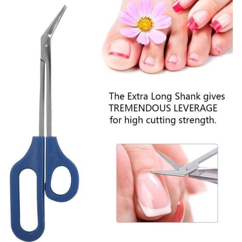 1 Pc Long Handle Toenail Scissors Cuticle Scissors Clipper Nail Trimmer Art Nipper Blue) (Dark Cutter K4N9