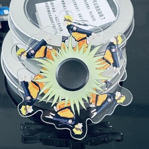 1pc Anime Naruto Finger Spinner Running Uzumaki Sasuke Jiraiy Bearing Spinner Toy Adult Toys For Children 8cm Fidget Spinner