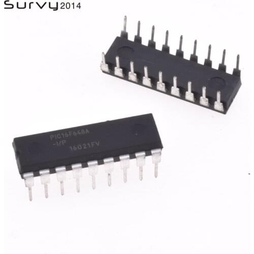1pcs/lot PIC16F648A-I/P DIP-18 PIC16F648A DIP18 16F648A-I/P 16F648A 18Pins IC