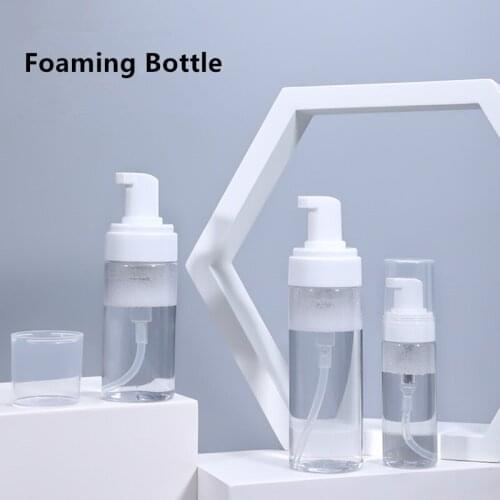 1PC/LOT Portable Foam Bottle Empty Pump Clear Bottle Lotion shampoo Dispenser Hot koop Refillable Bottles Wholesale