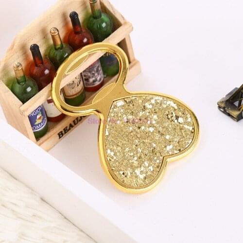 100pcs/lot Heart Shaped Bottle Wine Beer Opener Stainless Openers Kitchen Gadgets Bar Tools Wedding Gift Kitchen Accessories