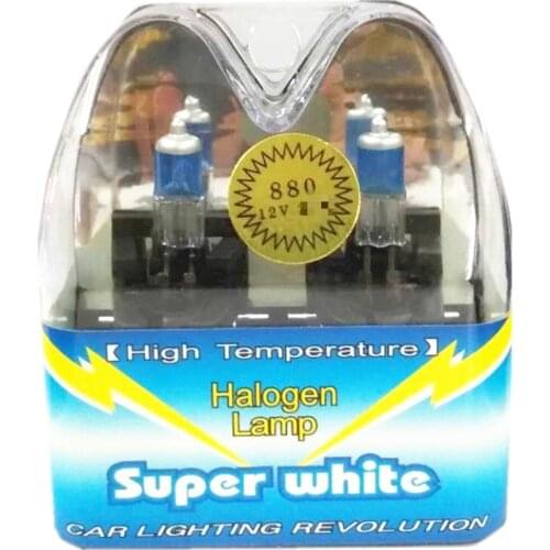 2x 880 H27 12V 27W 100W Auto Xenon Halogen Bulbs Car Headlight Bulb Low Beam Fog Light Bulbs 880 Car Head Light Lamp 5000K White