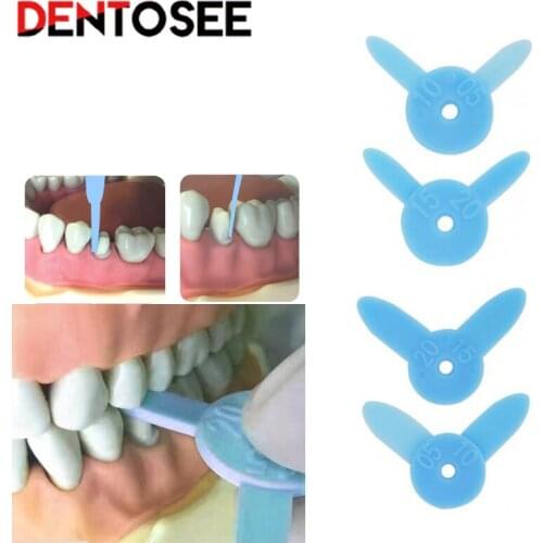 4pcs/kit Dental Diastema Measuring Ruler for Tooth Wedge Measurement Tool Orthodontic Interproximal Dentistry Instrument