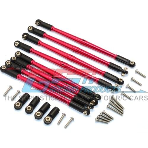 ALUMINIUM ANTI-CLOCKWISE THREAD STEERING TIE ROD - 8PCS SET for TRAXXAS E-REVO 56087-1 1/10 E-REVO, SUMMIT, REVO, E-REVO 3