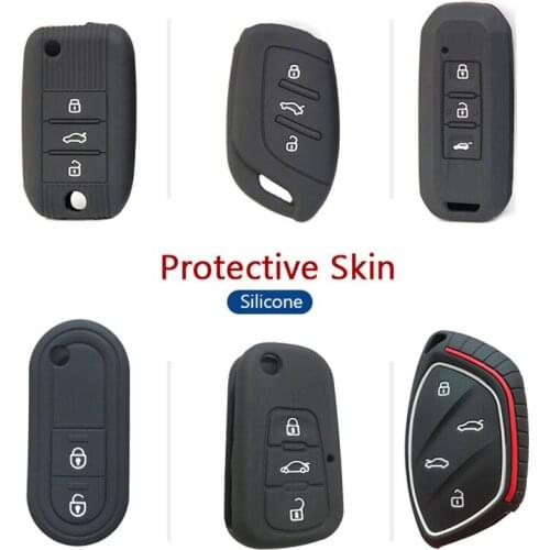 Car Products Key Coat Cover for MG RX5 MG3 MG5 MG6 MG7 GT GS Remote keyless Silicone Protect Skin Stickers Keychain Accessories
