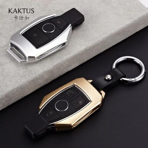 Automobile Aluminum Alloy Metal Key Case Cover for Mercedes Benz Free Shipping