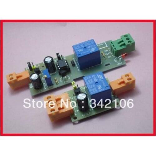 Free Shipping!!! NE555 power relay module panel reset delay time adjustable 5-12V Delay module sensor