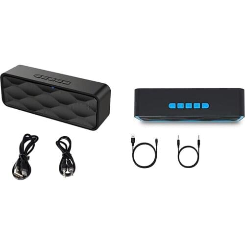 S1 Wireless Bluetooth Speaker,Portable V4.2+EDR Stereo Speakers with Loud HD Audio and Bass, Built-in Mic,FM Radio