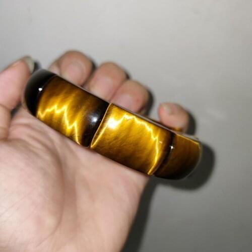 JMSILEO Natural Stone Bracelet Tiger Eye Hand Brand Lightning Eye Gem Light Transfer Energy Bracelet Boutique Level Jewelry Coup
