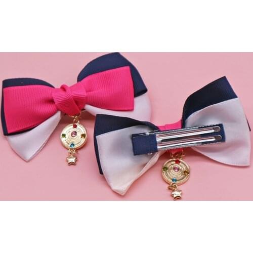 Sailor Moon Crystal Transformation Brooch jewelry Barrette Hair Clip pin hairpin hair accessories