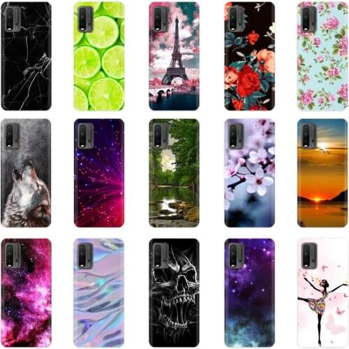 Case For Xiaomi Redmi 9T Case on Redmi 9T Soft Silicone TPU Back Cover Case For Xiaomi Redmi 9T redmi9T 9 T Cartoon Cute Bumper