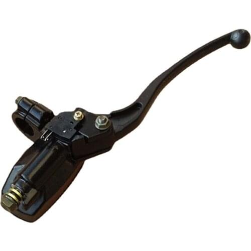 Black 7/8" 22mm Handlebar Skull Right Brake Reservoir Master Cylinder Cafe Racer