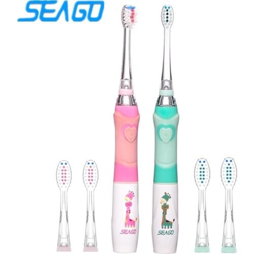 Sonic Electric Toothbrush Battery For Kids Children Enfant Battery Teeth Brush Cartoon Designer with Colorful LED Light(Age 3+)