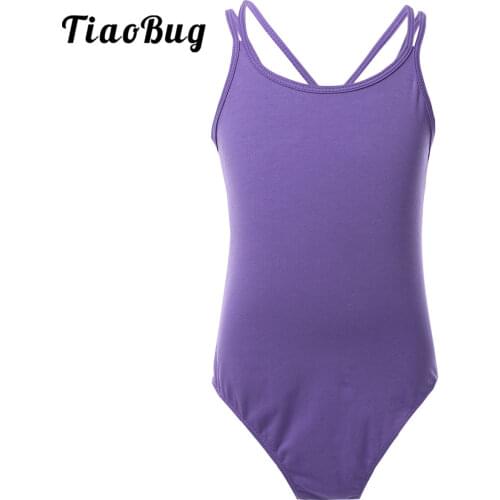 TiaoBug Kids Dance Costume Ballerina Bodysuit Girls Ballet Dress Professional Tutu Ballet Dancewear Workout Gymnastics Leotard