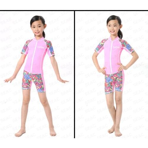 Scuba Wetsuit for Kids Boy Girl Surfing Snorkling Scuba Diving Rear Zip One Piece Suits Children