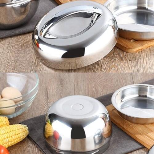 Stainless Steel Lunch Box Food Container Handle Heat Preservation Bowl Portable Picnic Lunch Box 1300Ml