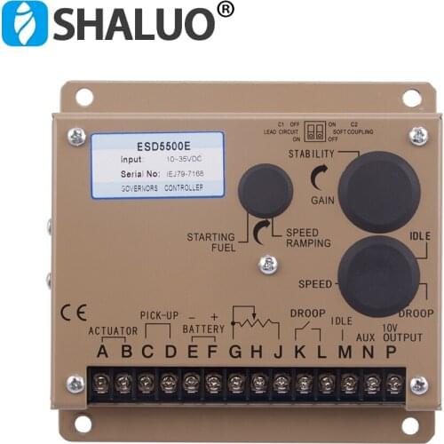 LIXiSE ESD5500E Generator Speed Controller module 5500E electric speed Governor 12v 24v DC motor control diesel engine part