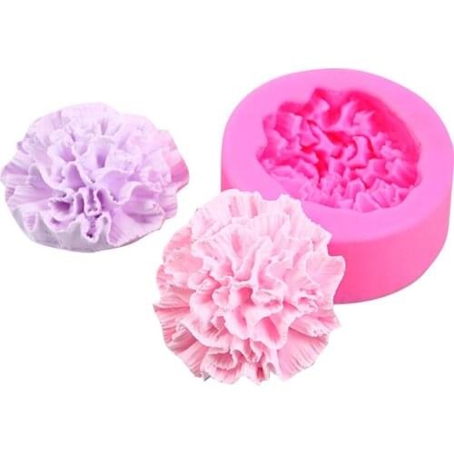 Carnations Flower Shape Silicone Cake Molds Chocolate Cupcake Soap DIY Fondant Shape Decorating For Homemade Cake Tools