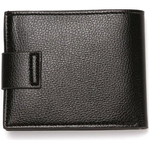 Men Genuine Leather Wallet Casual Handbag Design Two-fold Wallet Brand Slim Full Grain Leather Wallet Two Fold Leather Wallet