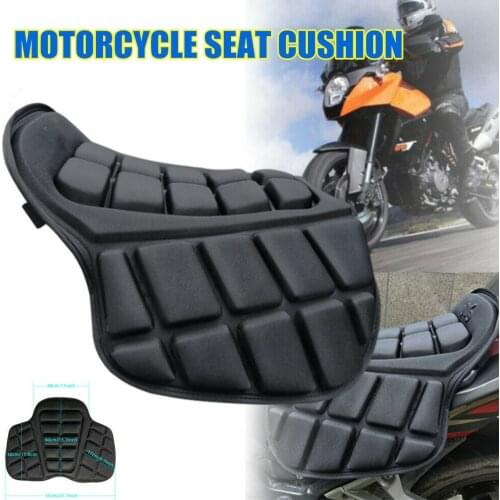 NEW Motorcycle Seat Cushion Sunscreen Mat Cooling Down Seat Pad Passenger Pressure Relief Ride Pad Large for Touring Saddles