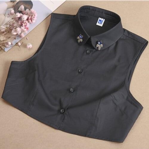 2018 new shirt female wild sweater decoration sweater saving collar false Collars Tie Vintage Detachable Collar False Collar