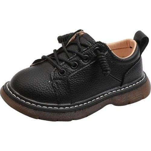 2021 Autumn New Children Shoes British Style Boys with Suits Girls Casual Leather Shoes Single Shoes Back To School Shoes Hot