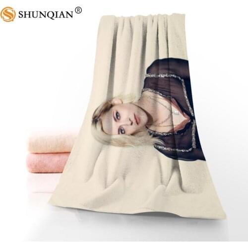 Custom Kristen Stewart Towels Microfiber Fabric Popular Face Towel/Bath Towel Size 35x75cm, 70x140cm Print your picture