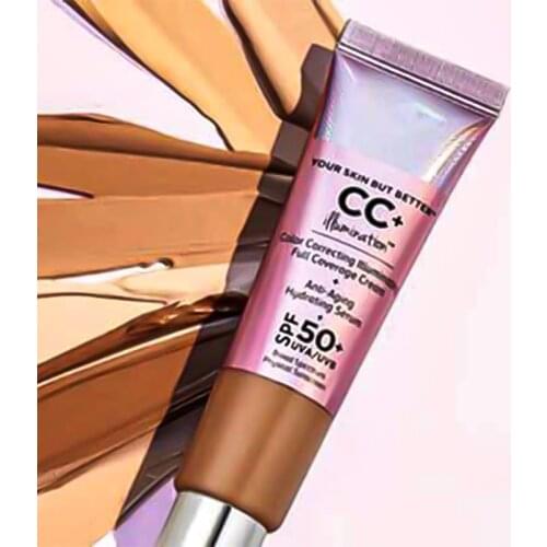 Foundation Cream Matter Oil-Control Makeup Base Full Cover Dark Circle Eyes Make Up Cream Pore Repair Concealer CC Cream
