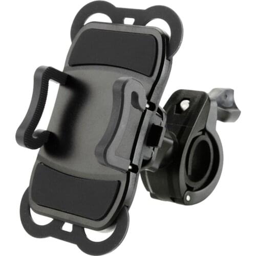 Universal Bike Phone Mount Adjustable Handlebar Rack Anti-Shake Cell Phone Holder Bicycle Smartphone Stand