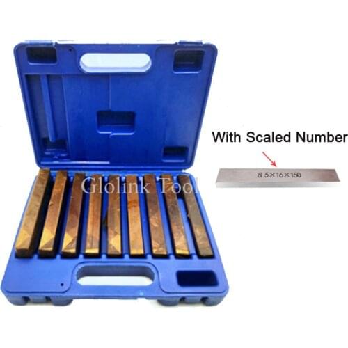 High Quality 150x8.5mm 9pairs Precision Parallel Set, Parallelism: 0.01mm, Parallel Block Set With Scale Number Gauge Tools