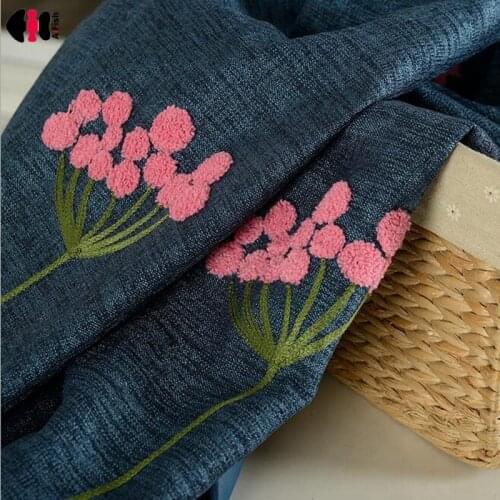 Country Style Dandelion Embroidered Blackout Curtains for Bedroom Kids Baby Boys Nursery French Window Cortinas WP027C