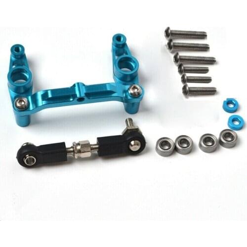 1pcs Aluminum Metal Bearing Ball Steering Gear Rod Kit for Tamiya TT02 TT-02 TT02B 1/10 RC Car Tools Accessories