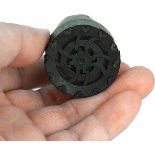 New 1Pcs Bottom 19mm Soft Gum Rubber Pads Walking Hiking Sticks End Cover Tips Cane Crutch Pad Rubber Heavy Duty Metal Ferrule