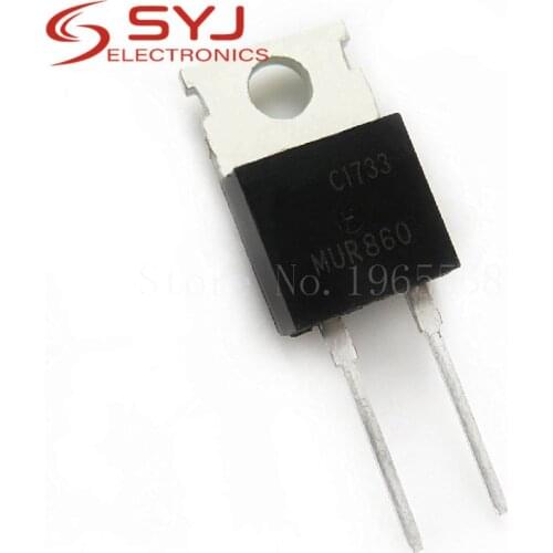 10pcs/lot MUR860G MUR860 U860 TO-220 8A 600V new original In Stock