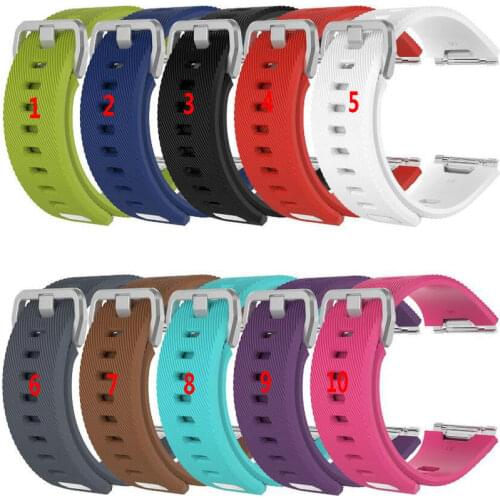 100Pcs Watch Bands for Fitbit Ionic Bands Accessories Silicone Sport Strap With Metal Clasp