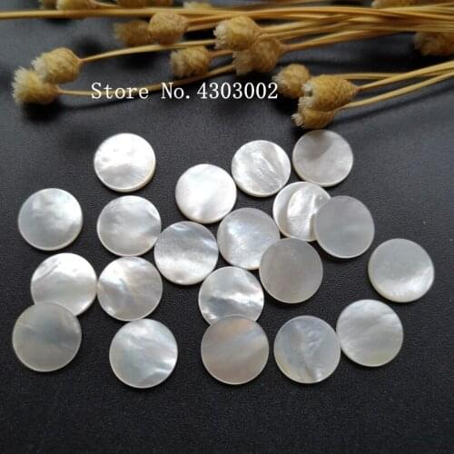 200pcs/lot 10mm Natural Round Slice Mother of Pearl shell for DIY Jewelry Round Disks MOP Pearl shell For Earrings & Bracelet