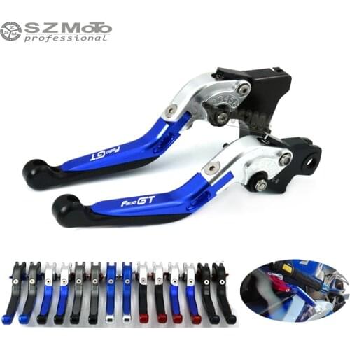 For BMW F800GT F800 GT 2013-2018 Aluminum Motorcycle Accessories Folding Extendable Adjustable Brakes Clutch Levers With LOGO