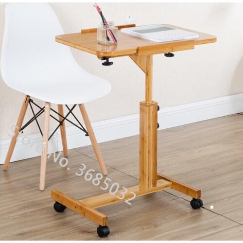 Bamboo Lazy Removable Bedside Wooden Table Laptop Computer Table Desktop Bed Simple Desk Simple Folding Small Table