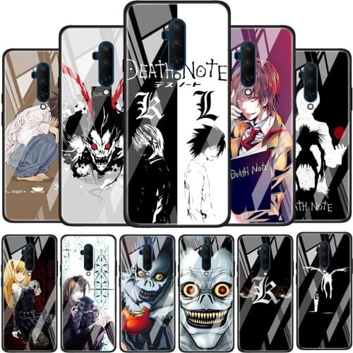 Death Note Comic Anime Tempered Glass Cover For OnePlus Z 7 8 9 7T 8T 9R Nord 5G Pro Silicone Phone Case Coque