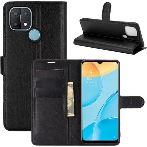 For OPPO A15 Case Flip Cases On The For OPPO A15 Leather Stand Cover With Card Holder For OPPO A15 Guard Saver Protector