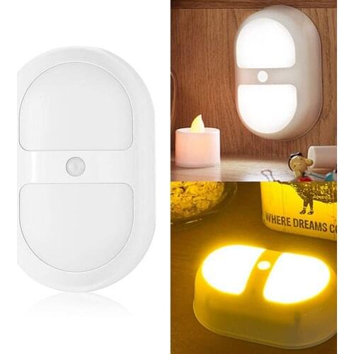 Motion detector light bulb Auto ON/OFF IR Motion Sensor Detector LED Bedroom Night Light Lamp IR Motion Sensor LED Night Light